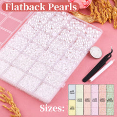TINKRSTUFF close-up of compartments with assorted pearl sizes for precise selection