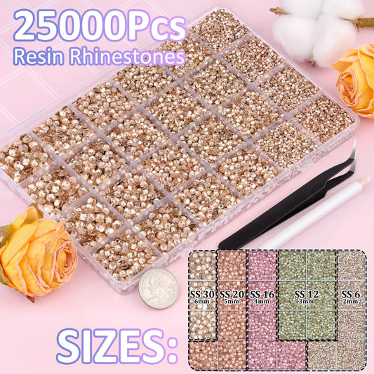 TINKRSTUFF open 24-grid box organizing 25,000 gems for efficient project planning