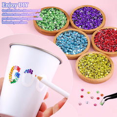 TINKRSTUFF tweezers and pickup pen arranging gems for precise placement benefit