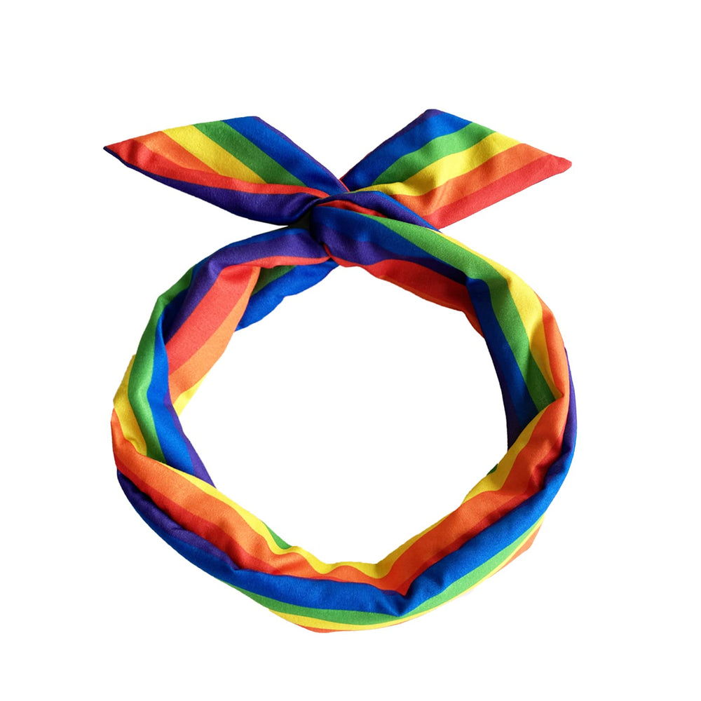 Tinsow headband draped across a hand showing length and one-size-fits-most scale