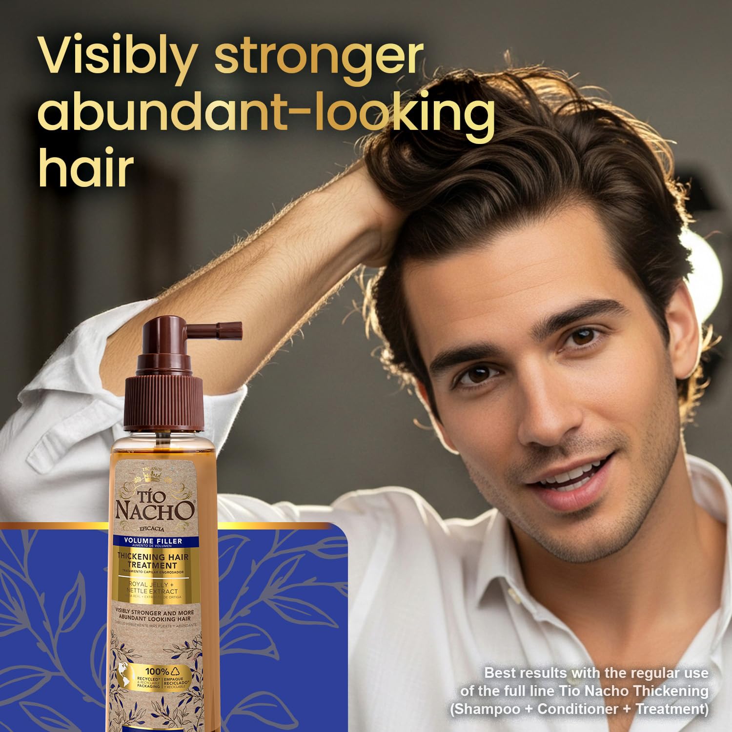 Tío Nacho royal jelly close-up emphasizing nourishment and shine
