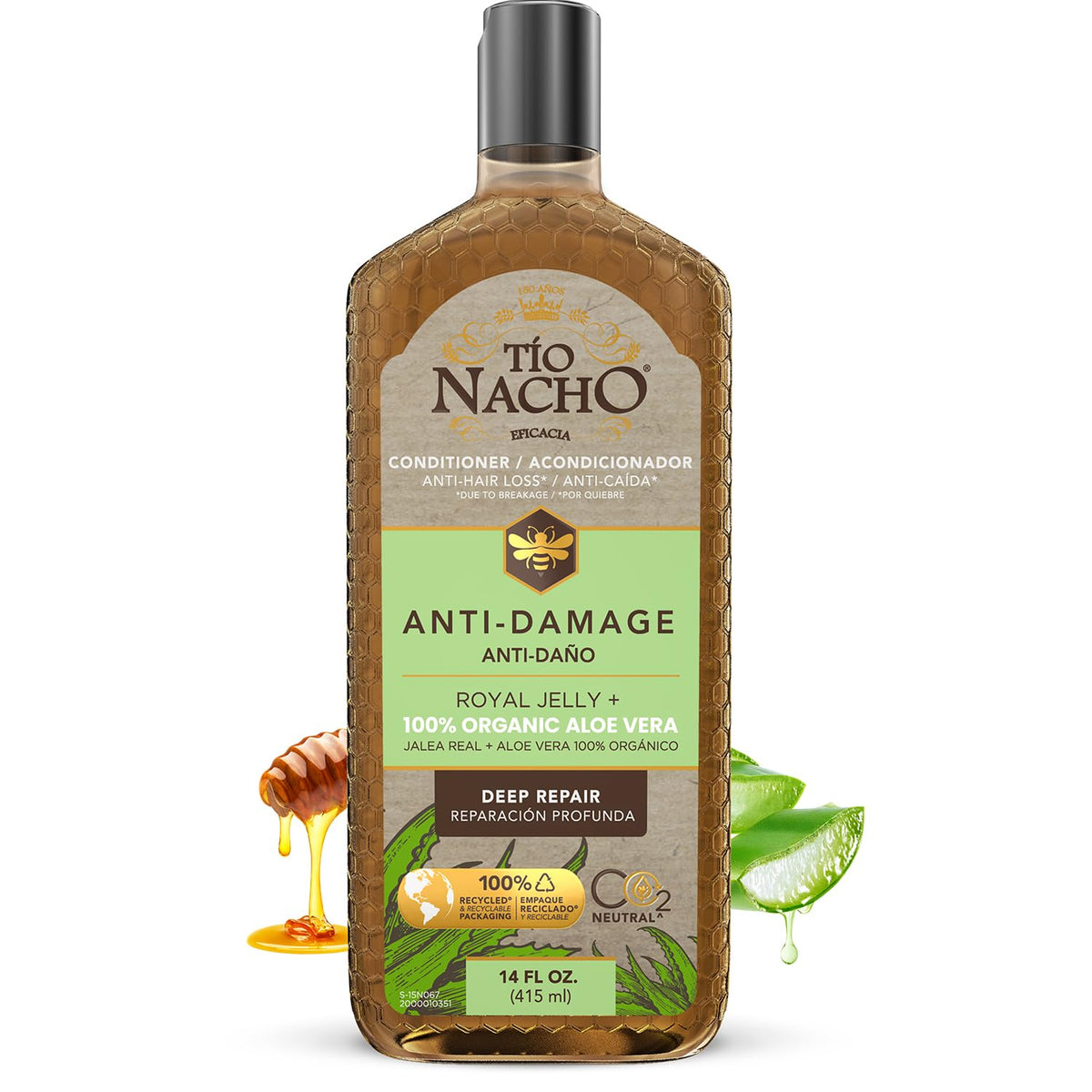 Tio Nacho front bottle 14 oz showing packaging and brand benefit