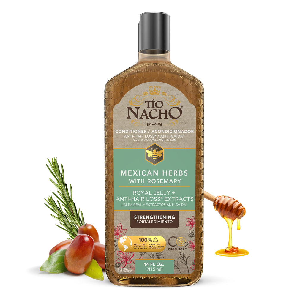 Tío Nacho front packaging showing bottle and benefits prominently