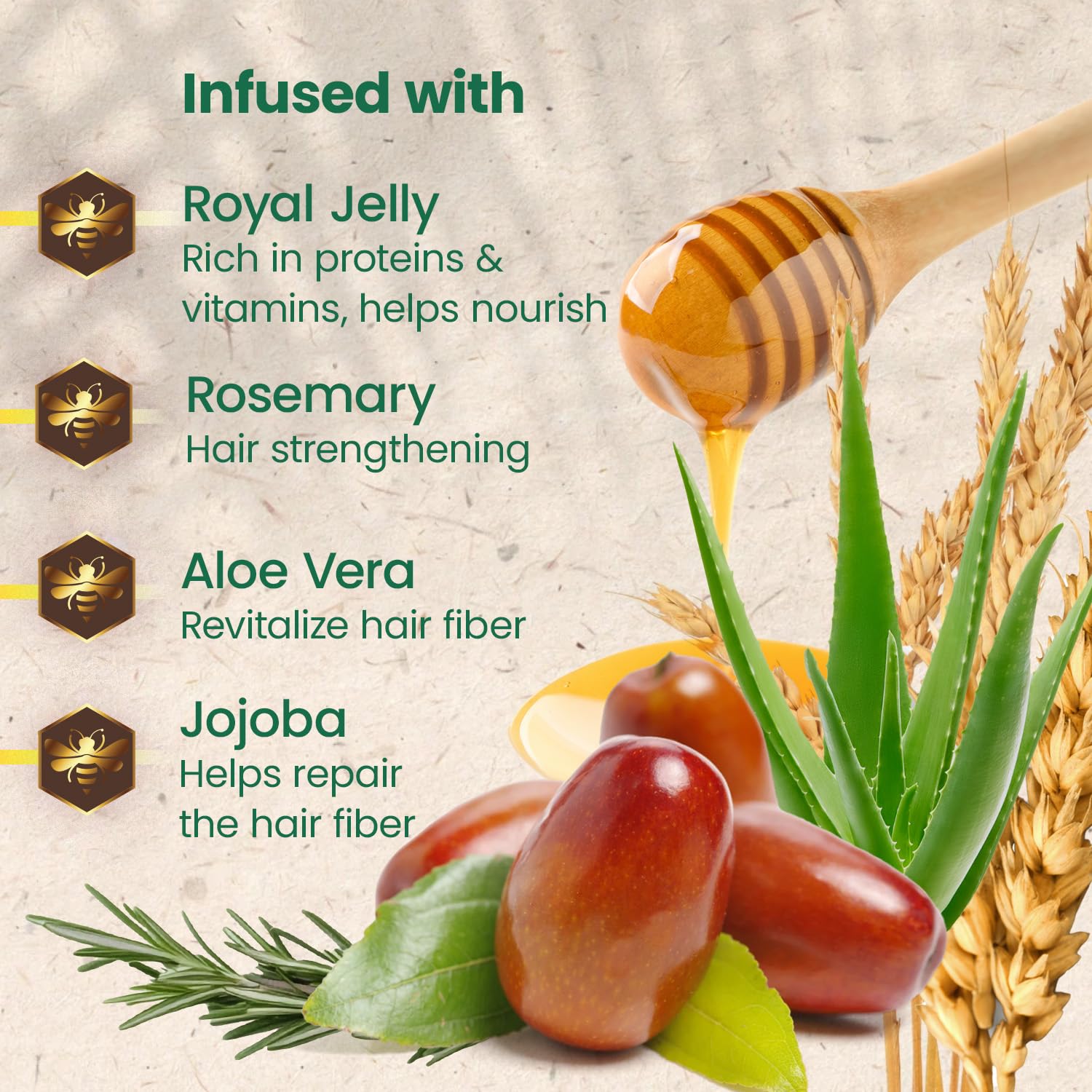 Ginseng root with Tio Nacho product, botanical extract to help fortify hair strands
