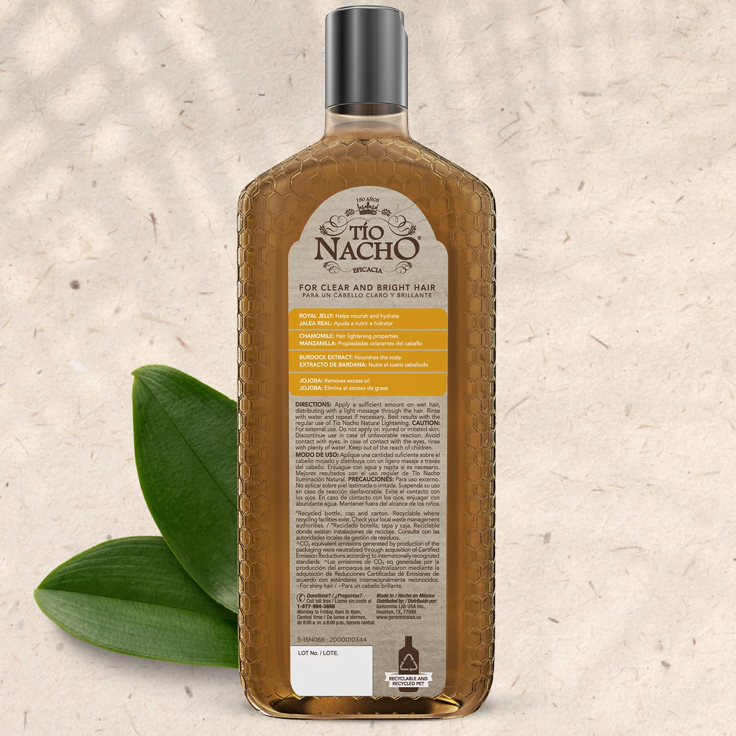 Tio Nacho bottle staged on bathroom shelf showing daily routine benefit