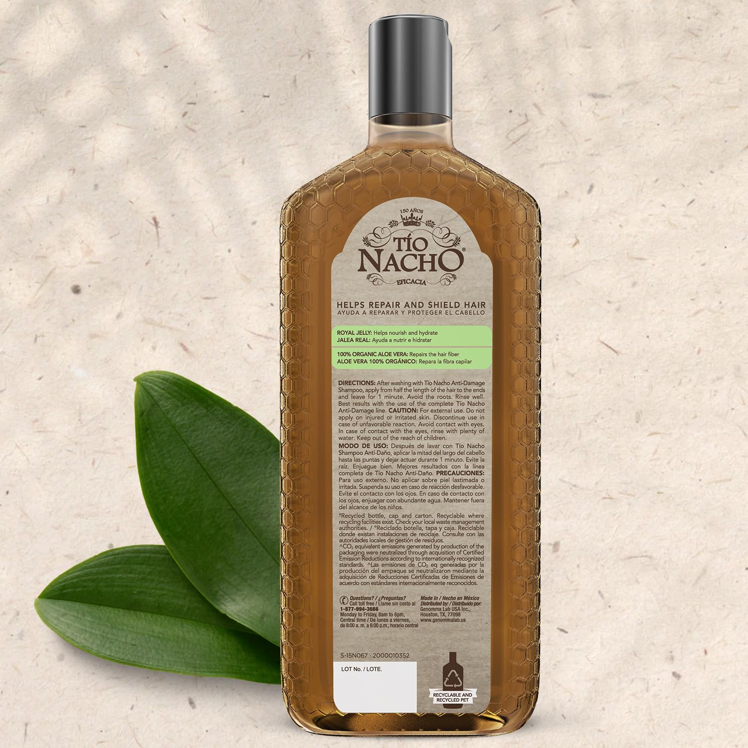 Tio Nacho displayed on bathroom shelf lifestyle shot suggesting daily use