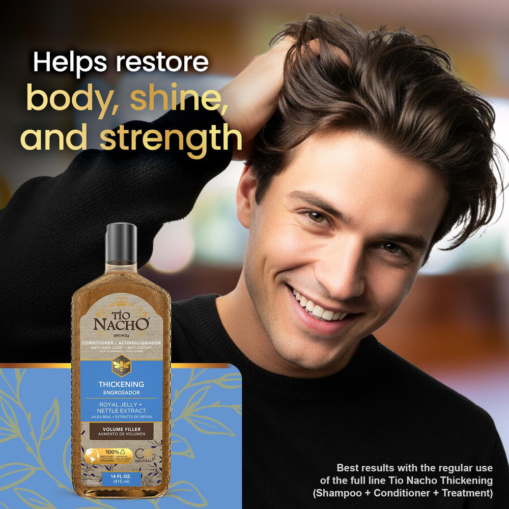 Tio Nacho royal jelly ingredient close-up emphasizing natural nourishment for hair strength