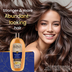 Tio Nacho shampoo lather texture demonstrating gentle foam
