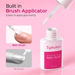 TIPHULAN brush application close-up for precise, mess-free control