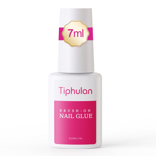 TIPHULAN bottle front view showing compact travel-friendly adhesive and strong hold