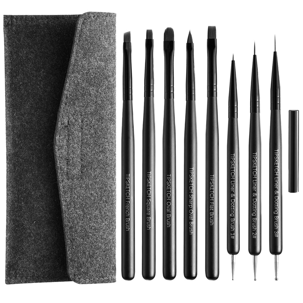 Tipsketch front packaging showing full 8-piece kit and benefits