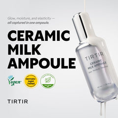 TIRTIR close-up of milky texture highlighting lightweight hydrating finish