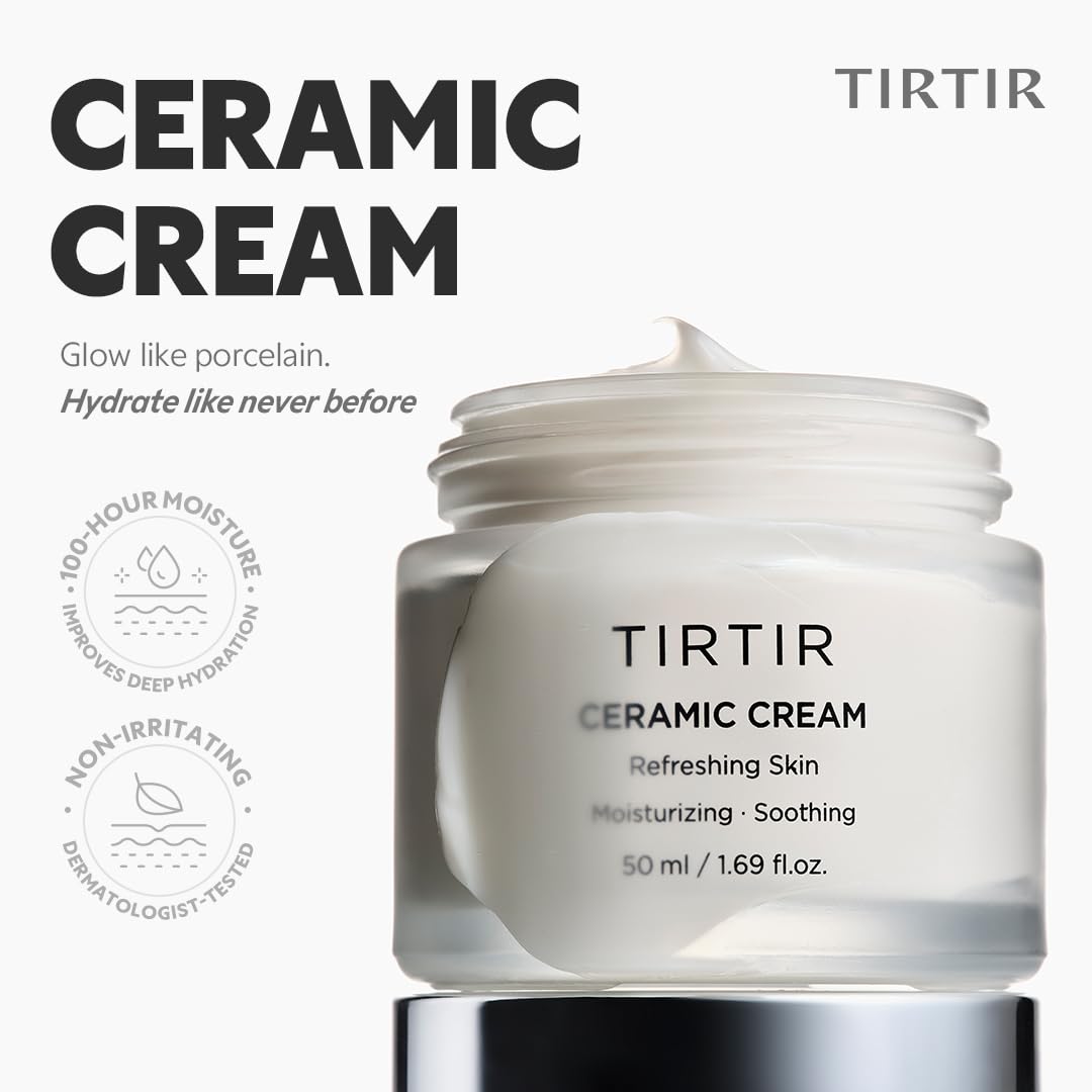TIRTIR open jar close-up revealing smooth cream for barrier care