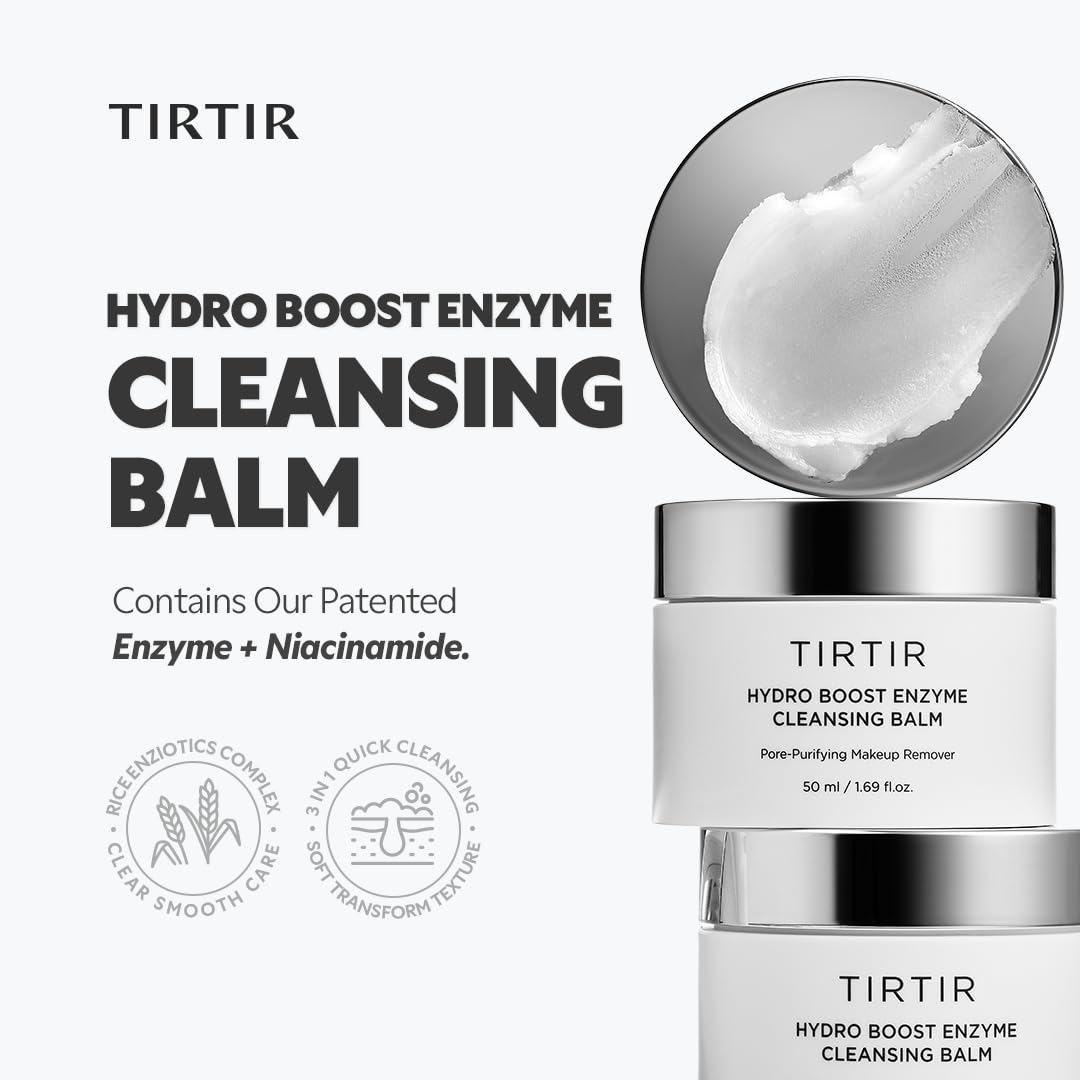 TIRTIR close-up label of EnzioticX complex, highlights gentle exfoliation benefit