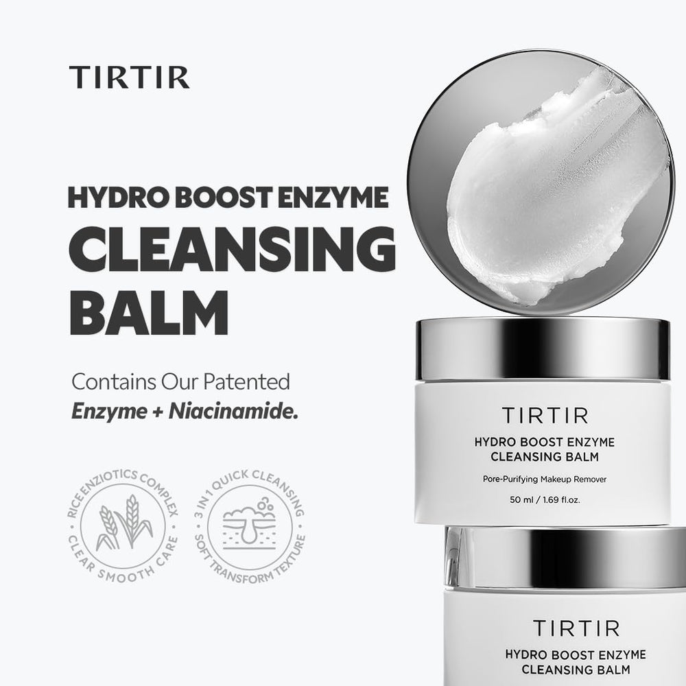 TIRTIR close-up label of EnzioticX complex, highlights gentle exfoliation benefit