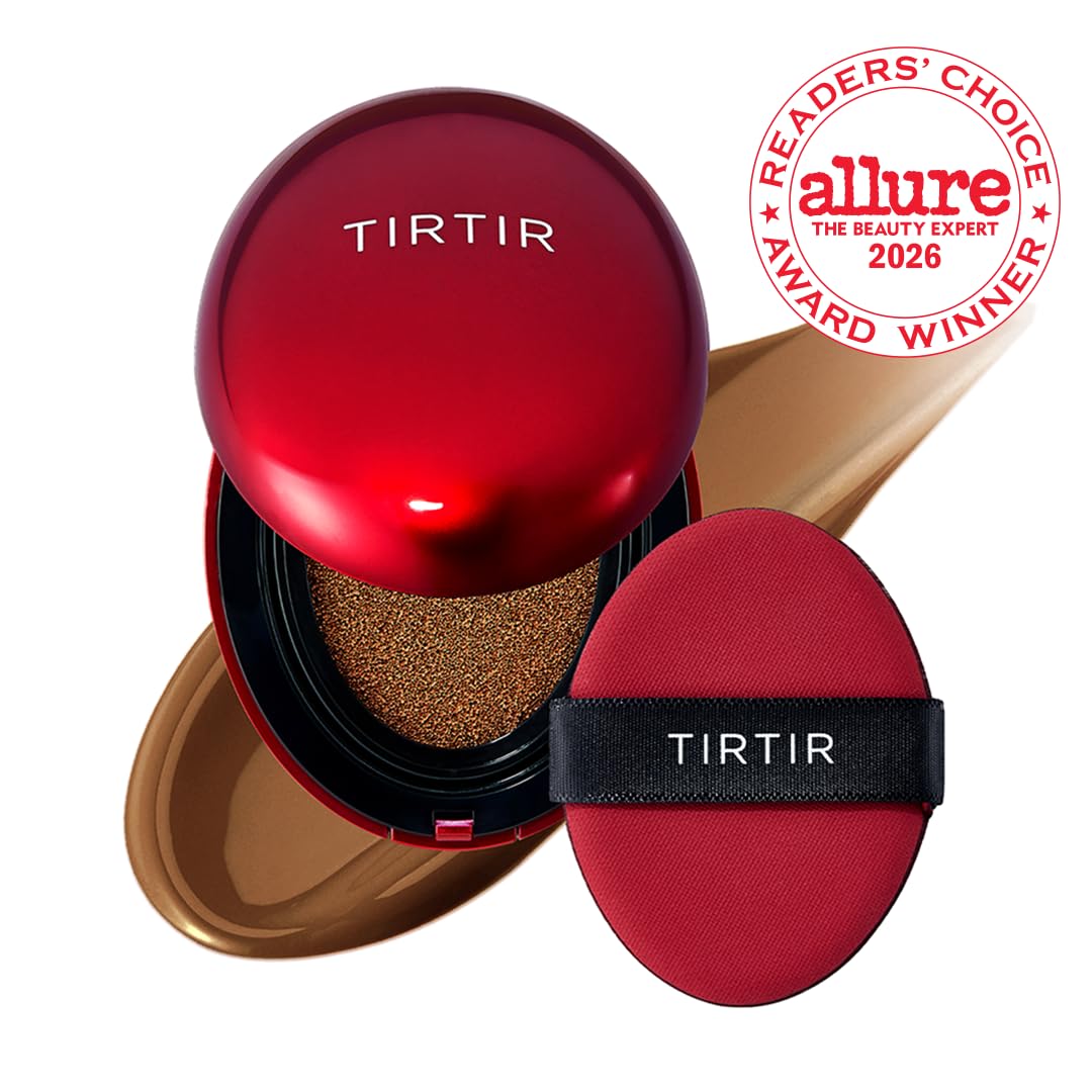 TIRTIR open cushion revealing sponge applicator and product well for quick touch-ups