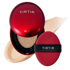 TIRTIR mini cushion front packaging showing compact and shade, ideal for travel