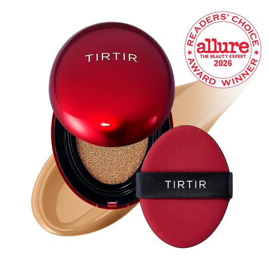 TIRTIR mini cushion open top with puff showing easy-access application