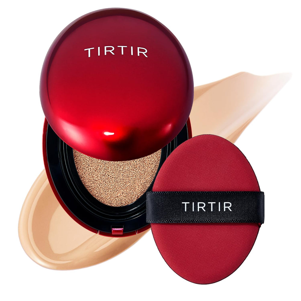 TIRTIR mini cushion front packaging showing compact, portable design and convenience