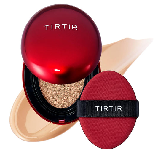TIRTIR mini cushion front packaging showing compact, portable design and convenience
