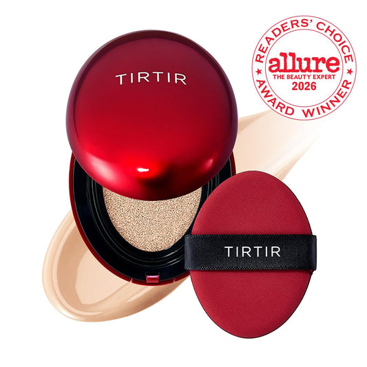 TIRTIR open cushion pad displaying applicator and even product distribution benefit