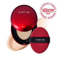 TIRTIR open cushion pad displaying applicator and even product distribution benefit