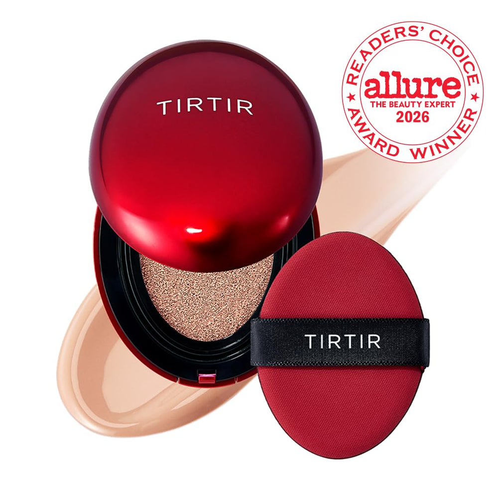 TIRTIR mini open cushion top view displaying applicator and clean finish