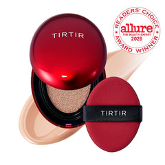 TIRTIR mini open cushion top view displaying applicator and clean finish