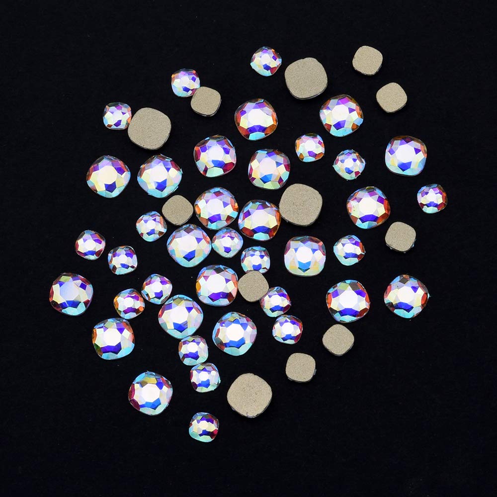 tisslan scattered crystals on black fabric showing contrast and decorative potential benefit