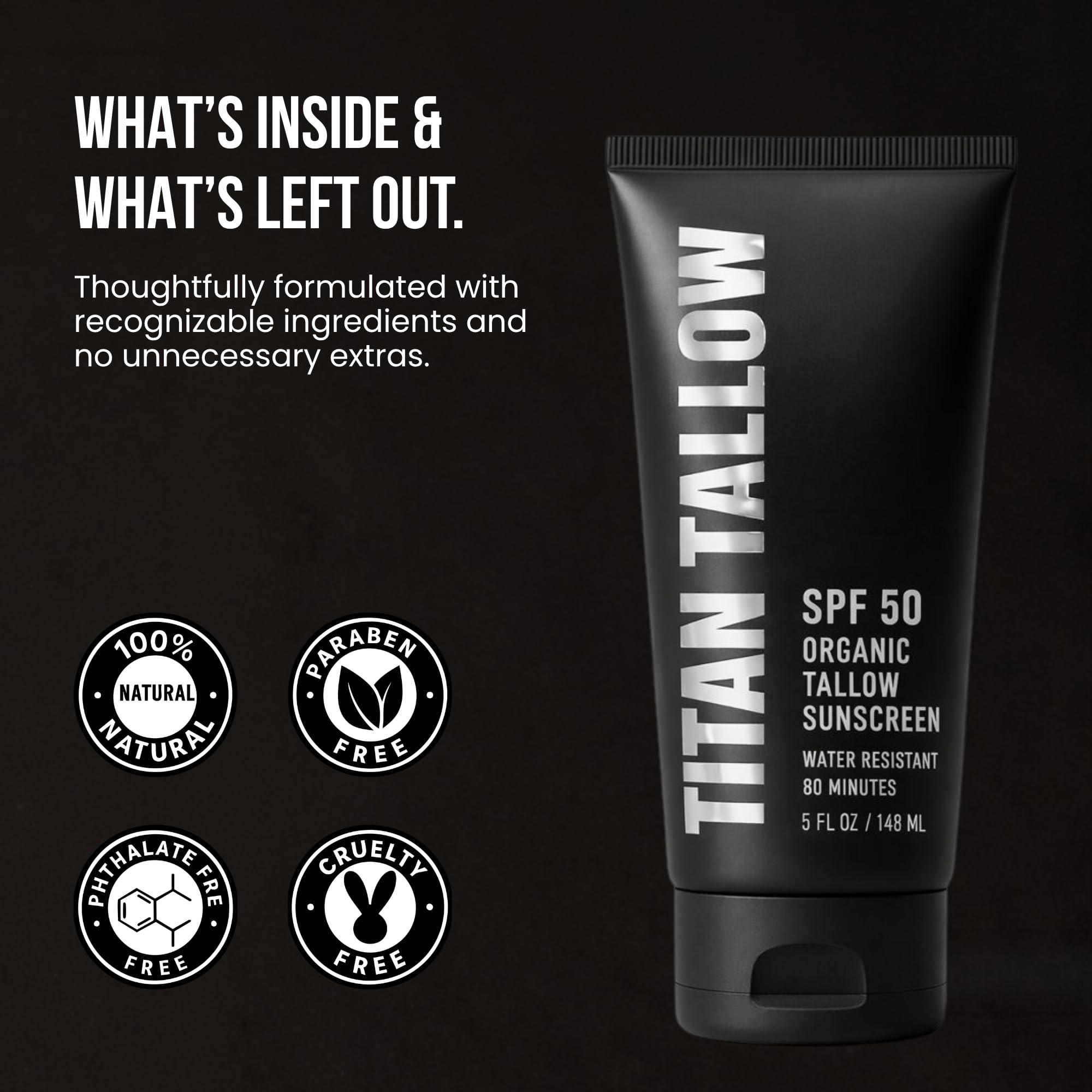 Titan Tallow being applied to face showing lightweight, non-greasy protection