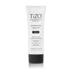 TIZO front packaging showing SPF 40 and tinted mineral formula benefits