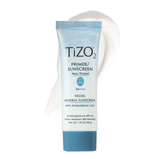 TIZO tube front view showing label and SPF 40 protection benefit