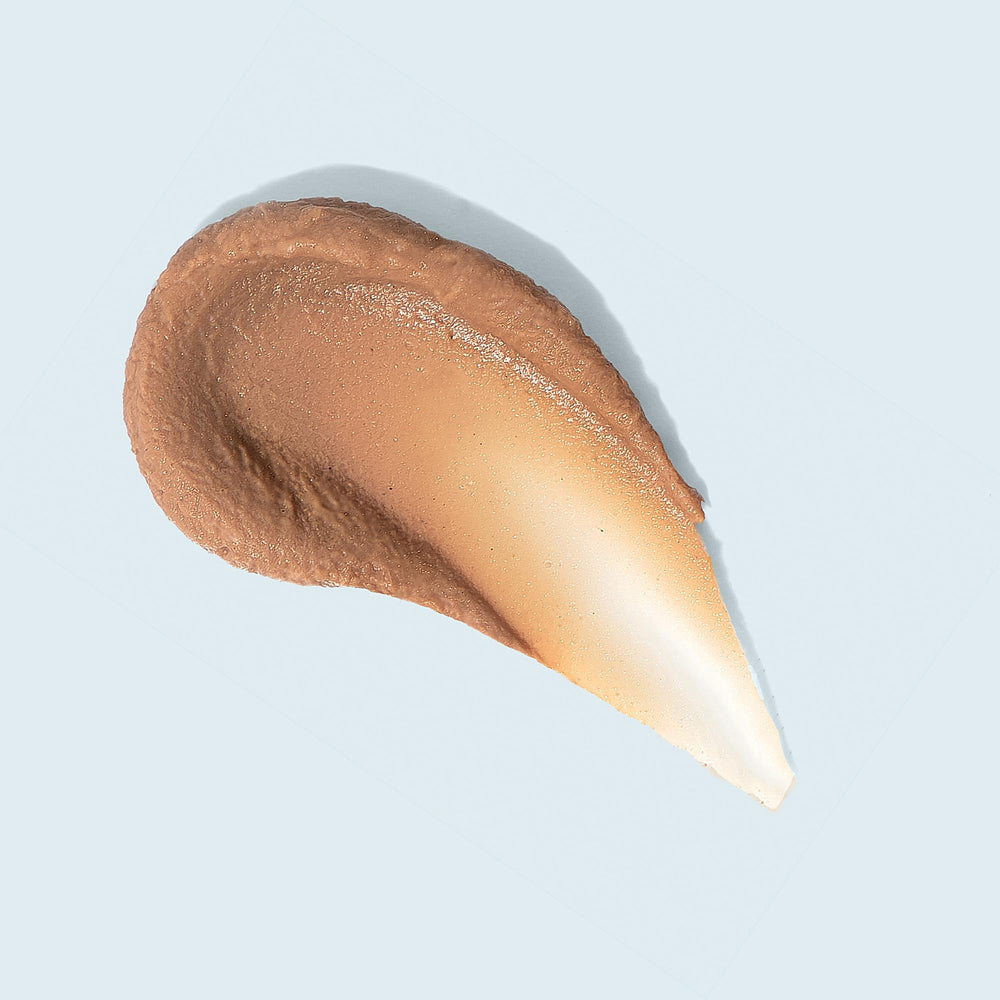 TIZO texture close-up showing silky matte consistency benefit
