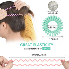 TIZZYT holding a ponytail in use showing secure no-crease hold