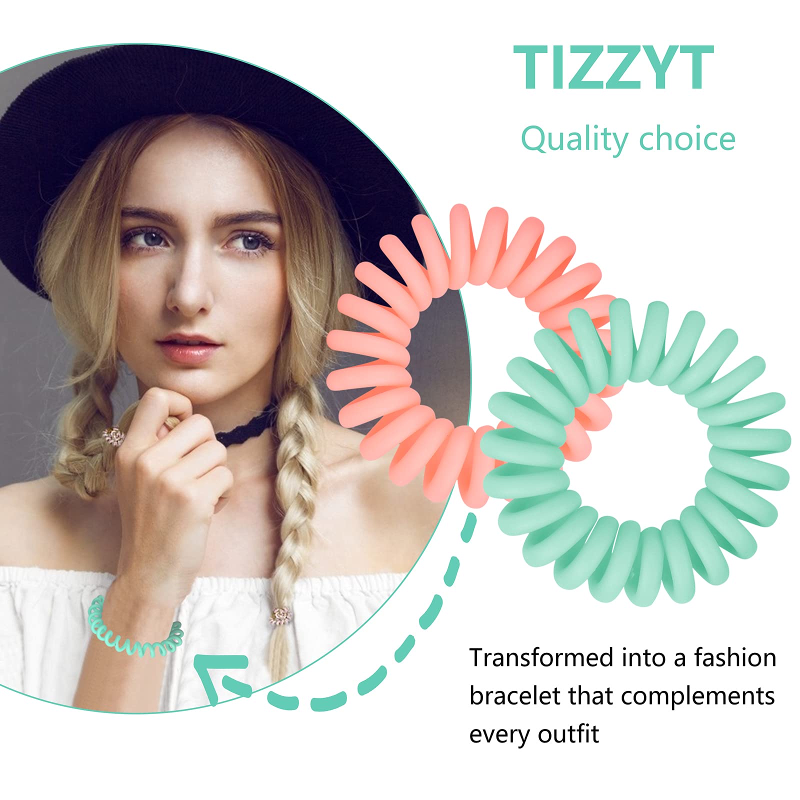 TIZZYT worn on wrist as bracelet showing portability and quick access