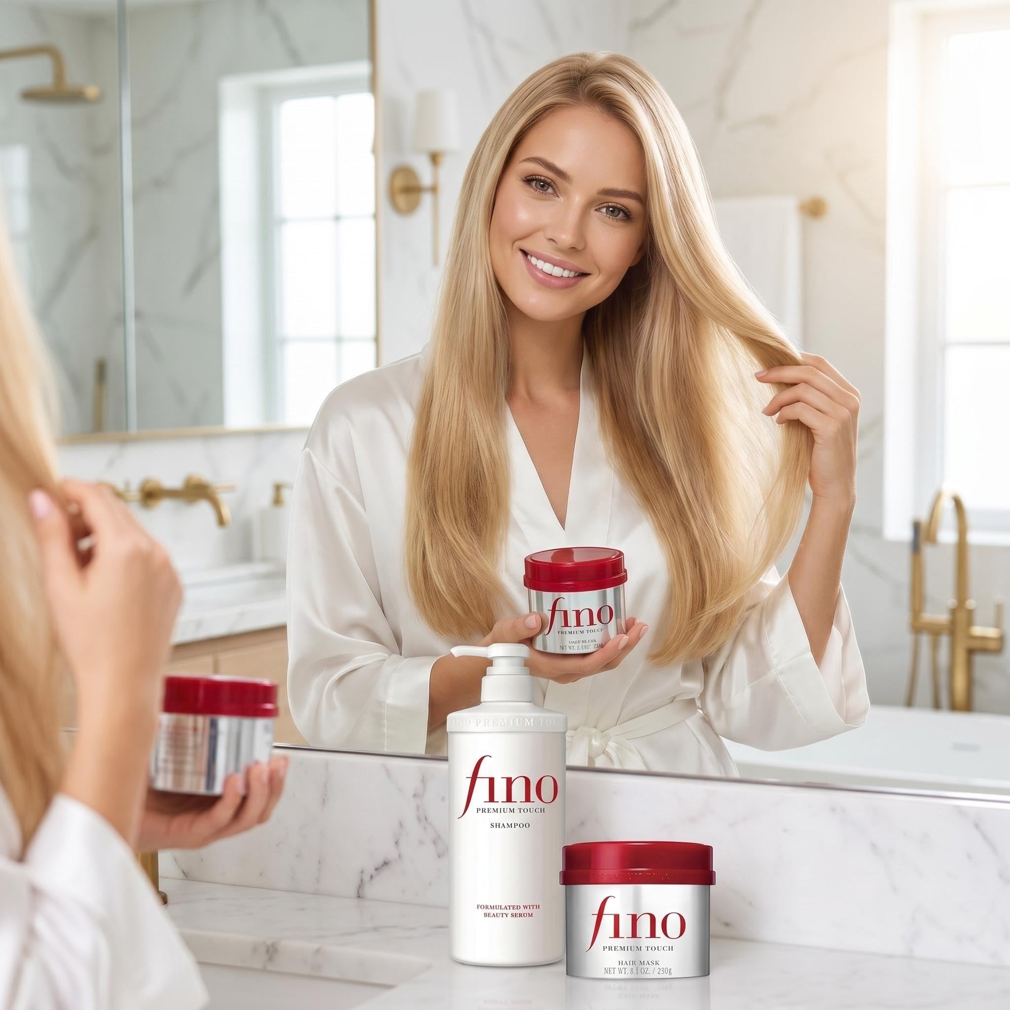 TJ SIGNATURE mask applied to mid-lengths demonstrating targeted repair and reduced frizz benefit