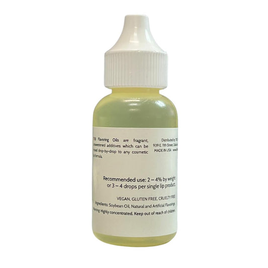 Close-up of TKB dropper dispensing strawberry flavor oil demonstrating precise control