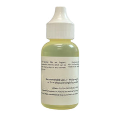 Close-up of TKB dropper dispensing strawberry flavor oil demonstrating precise control