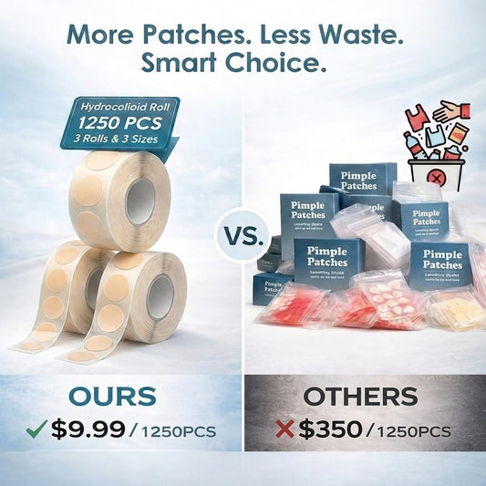 TKGOU close-up of patch texture highlighting thin hydrocolloid surface and gentle protection