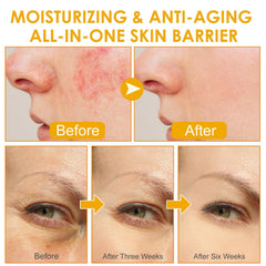 TKTALKER used as a facial moisturizer on cheek to show gentle, non-greasy finish