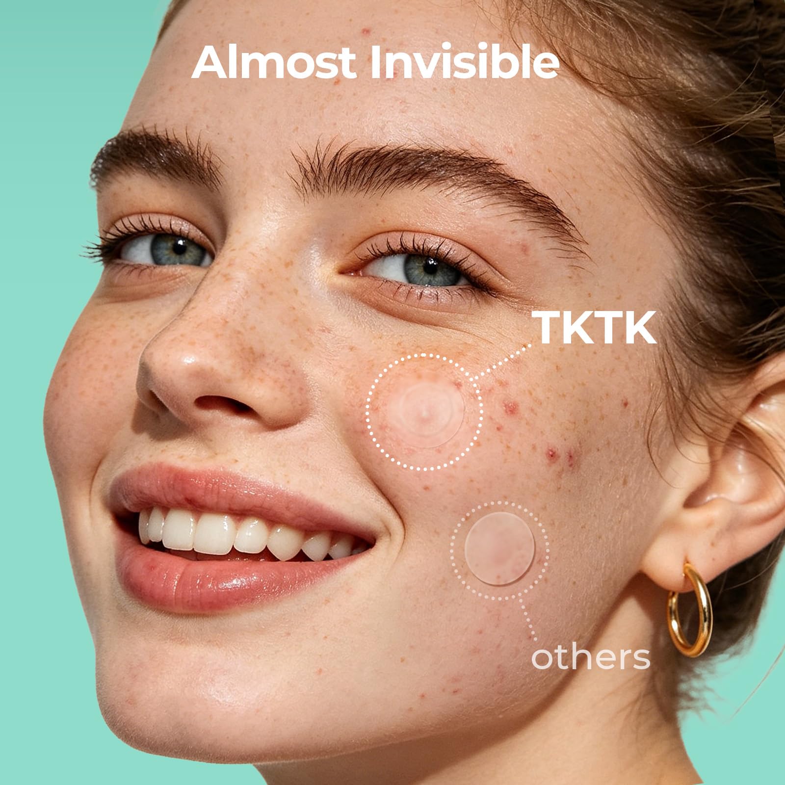 TKTK ultra-thin 0.01cm edge close-up that blends seamlessly with skin