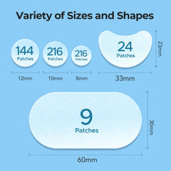 TKTK contoured patch detail showing flexible fit on cheek