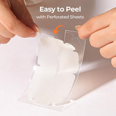 TKTK facial dot patch being applied for targeted blemish care