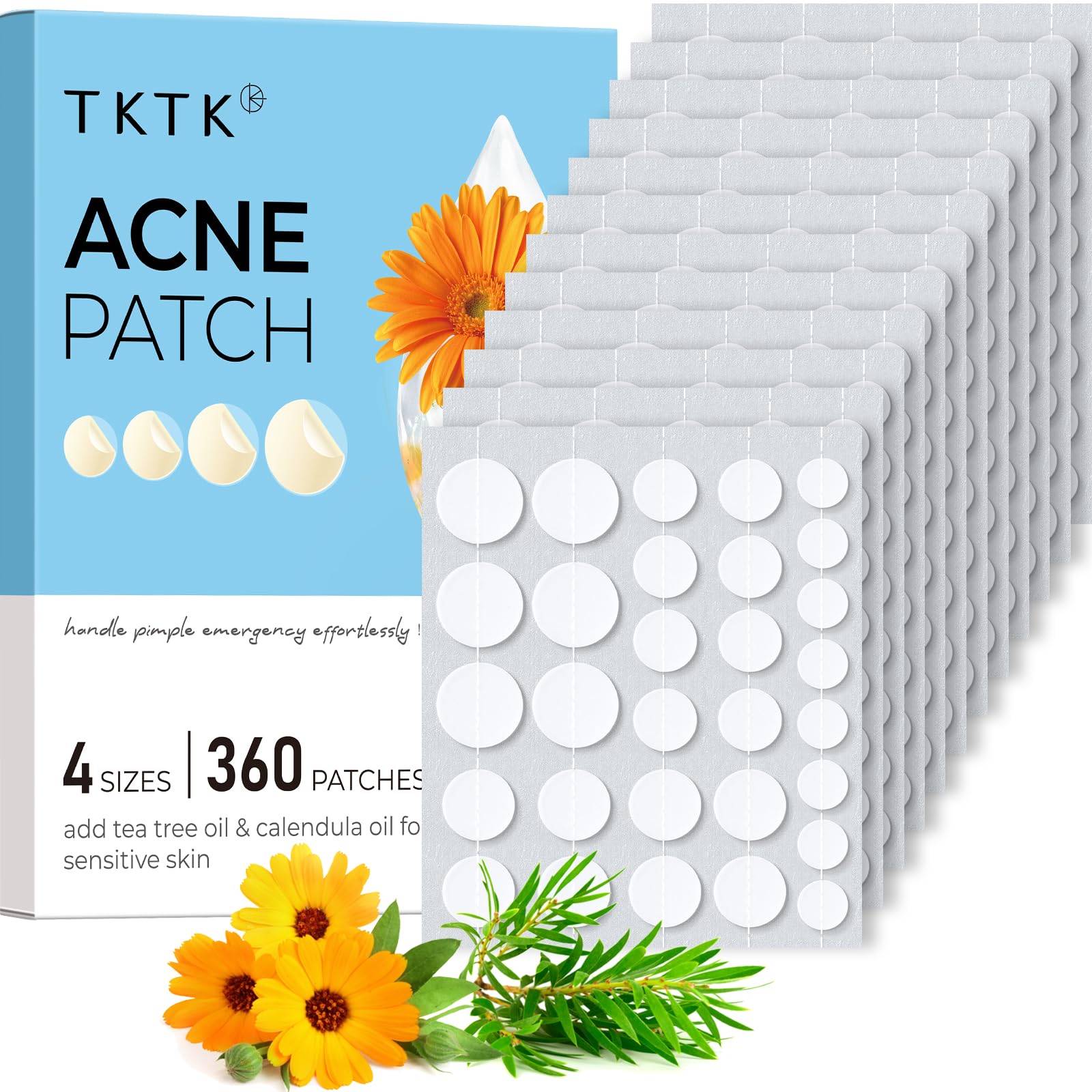 TKTK front packaging showing product count and clear design benefit