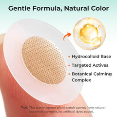 TKTK individually packaged open patch showing hygienic single-use convenience