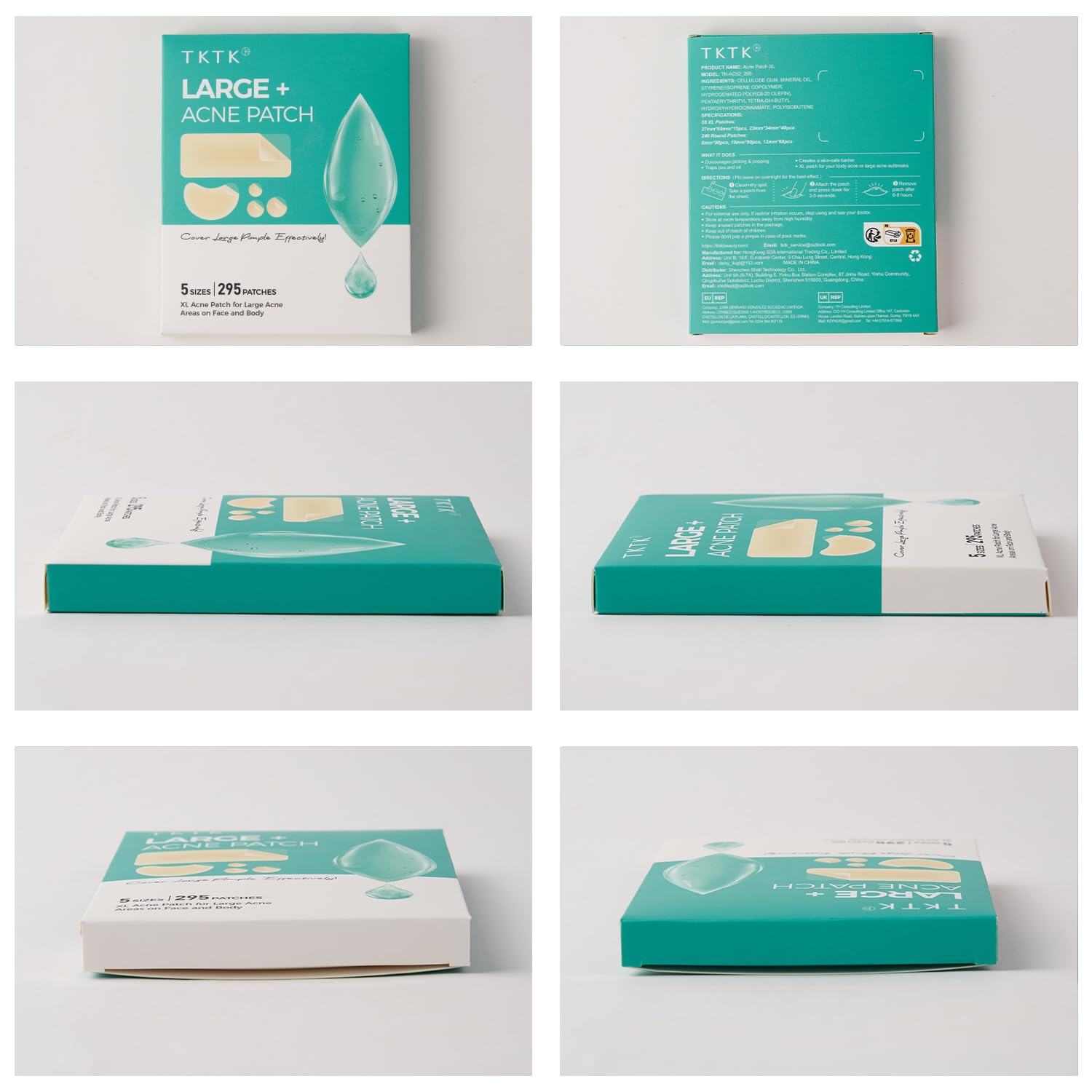 TKTK label with ingredient list and size chart for informed choice