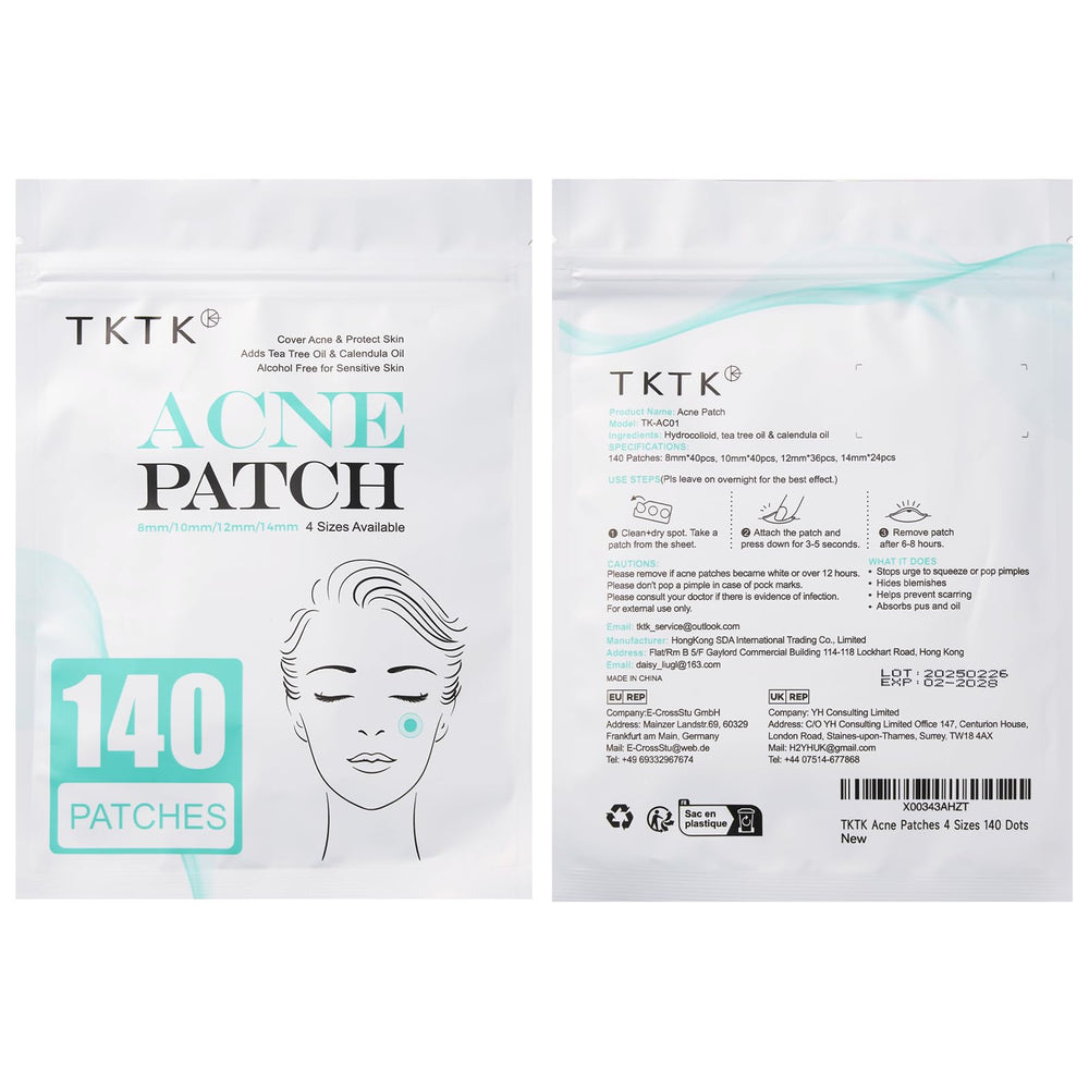 TKTK patch under light makeup illustrating near-invisibility and coverage