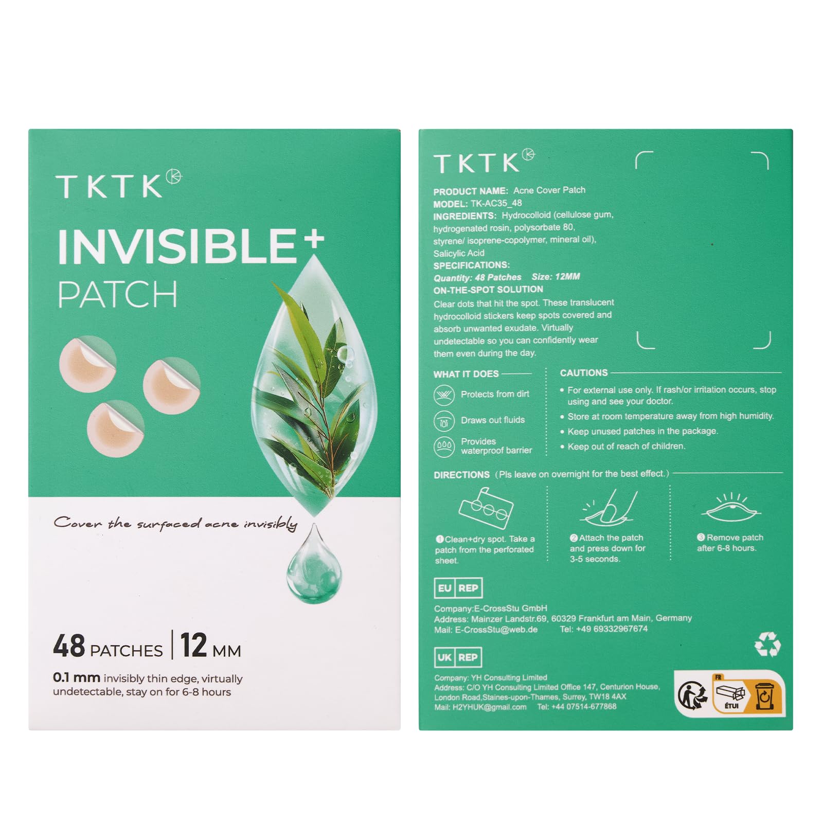 TKTK lifestyle image of woman wearing patch outdoors for confident wear