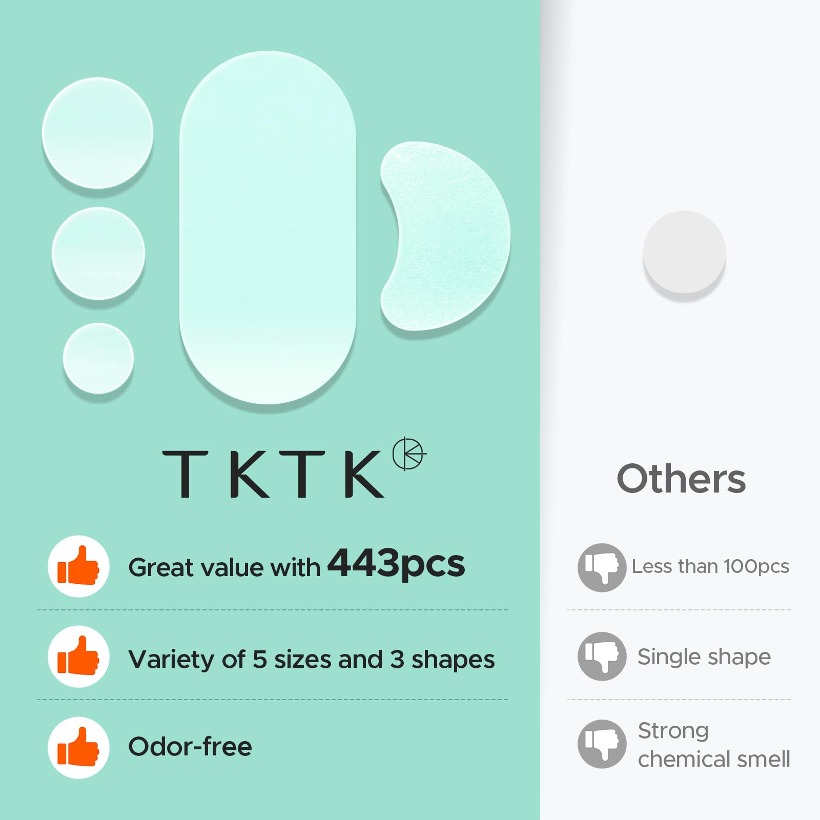 TKTK patch applied overnight on bedside table showing easy use