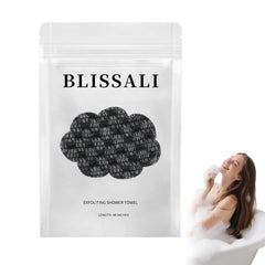TLOPA Blissal front view showing black towel and compact design for easy storage